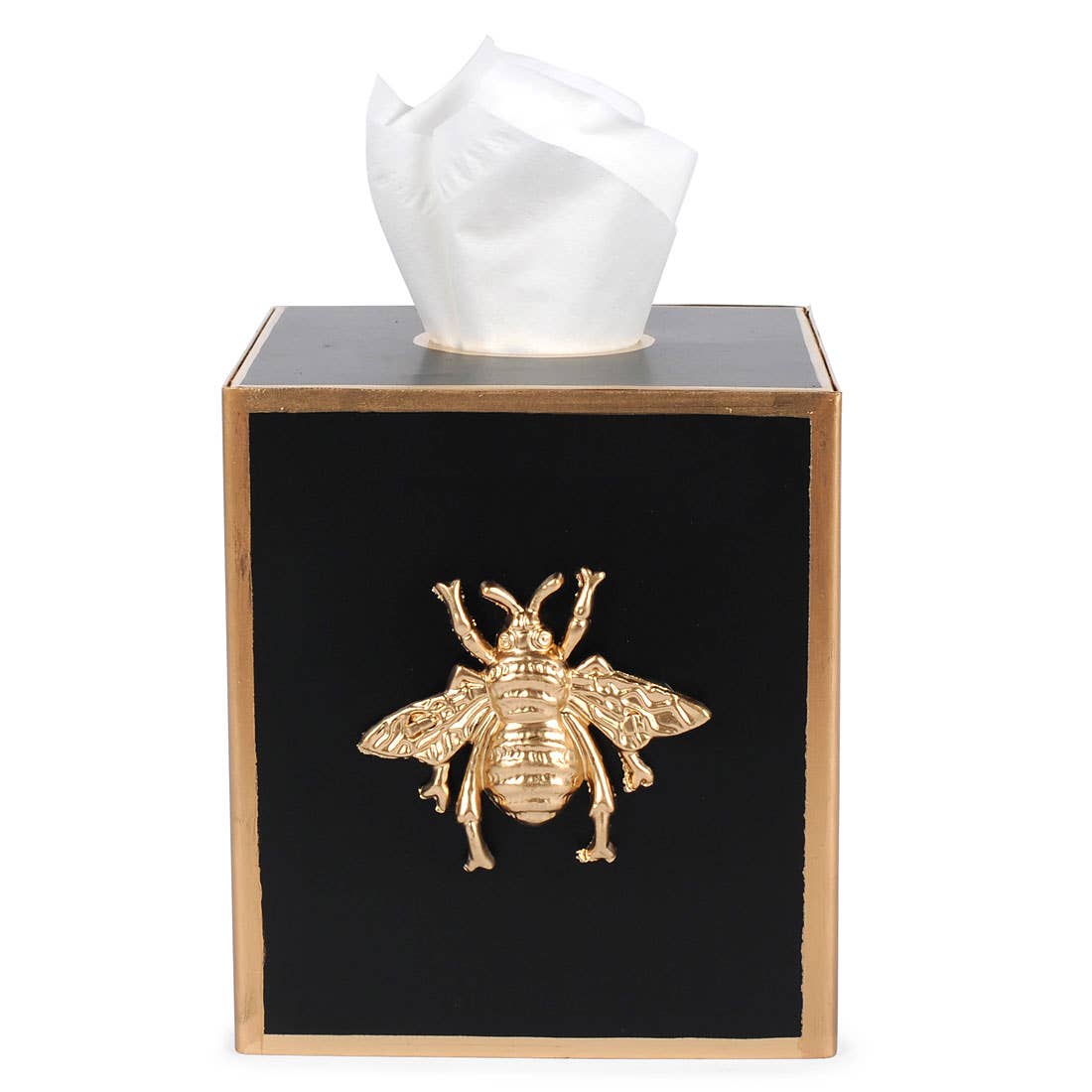 Regency Bee Tissue Box Cover: White