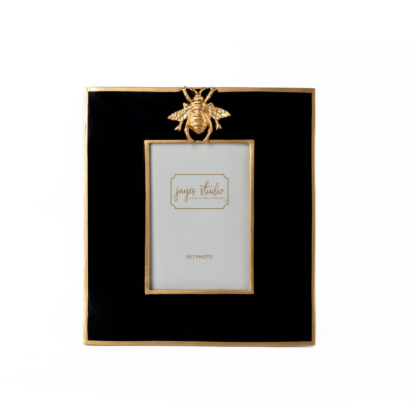 Regency Bee Photo Frame: White / 5 x 7