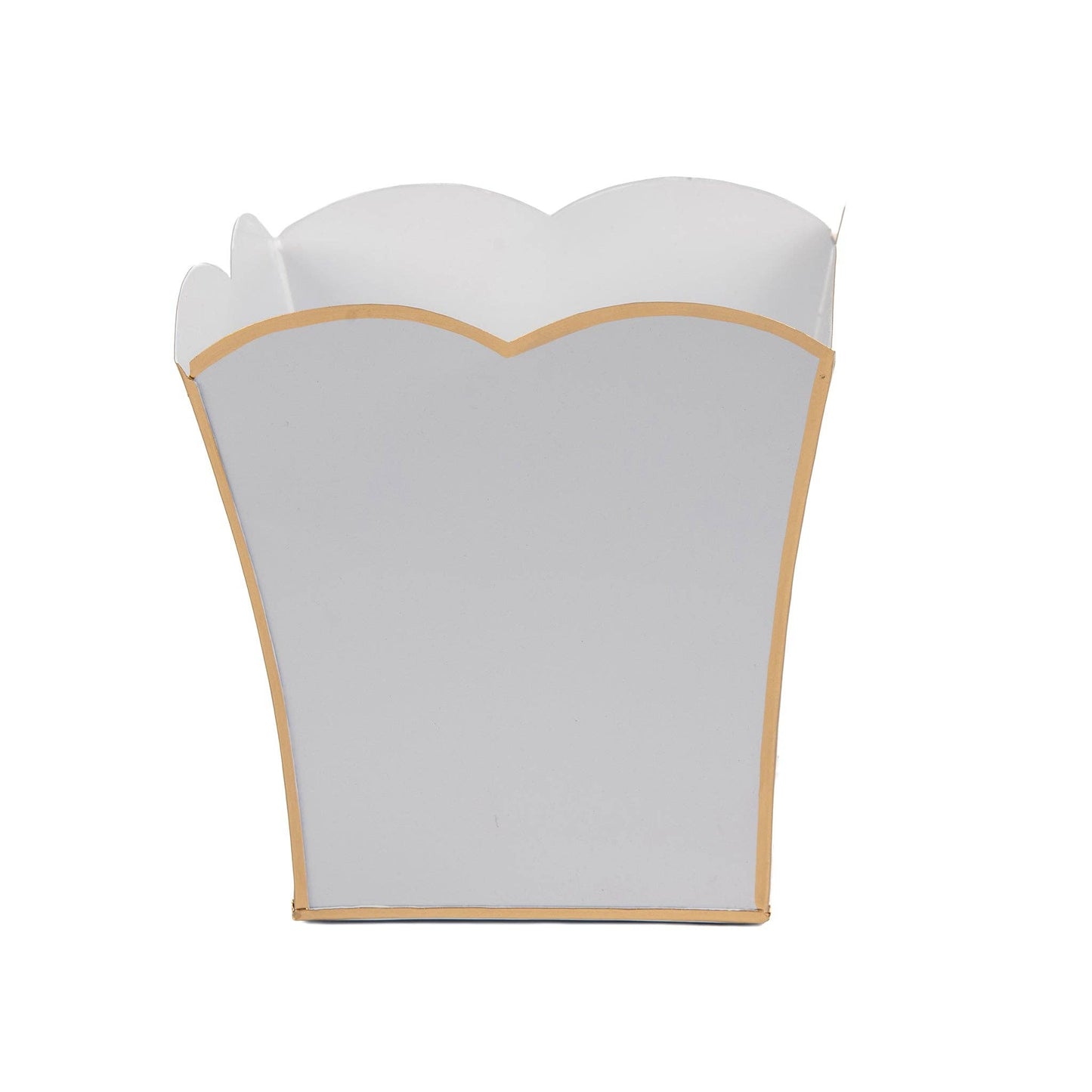 Gracie Scarlett Square Cachepot Planter White: White / 8 inch