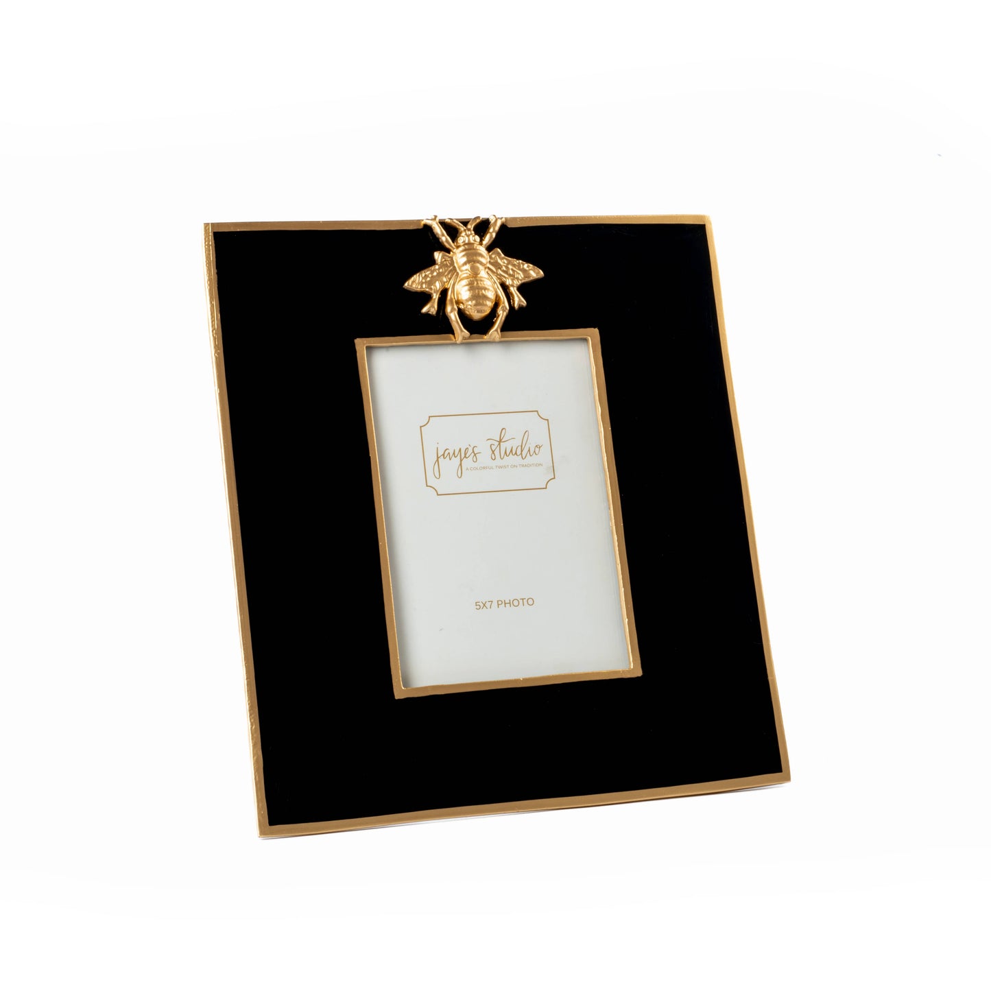 Regency Bee Photo Frame: White / 5 x 7