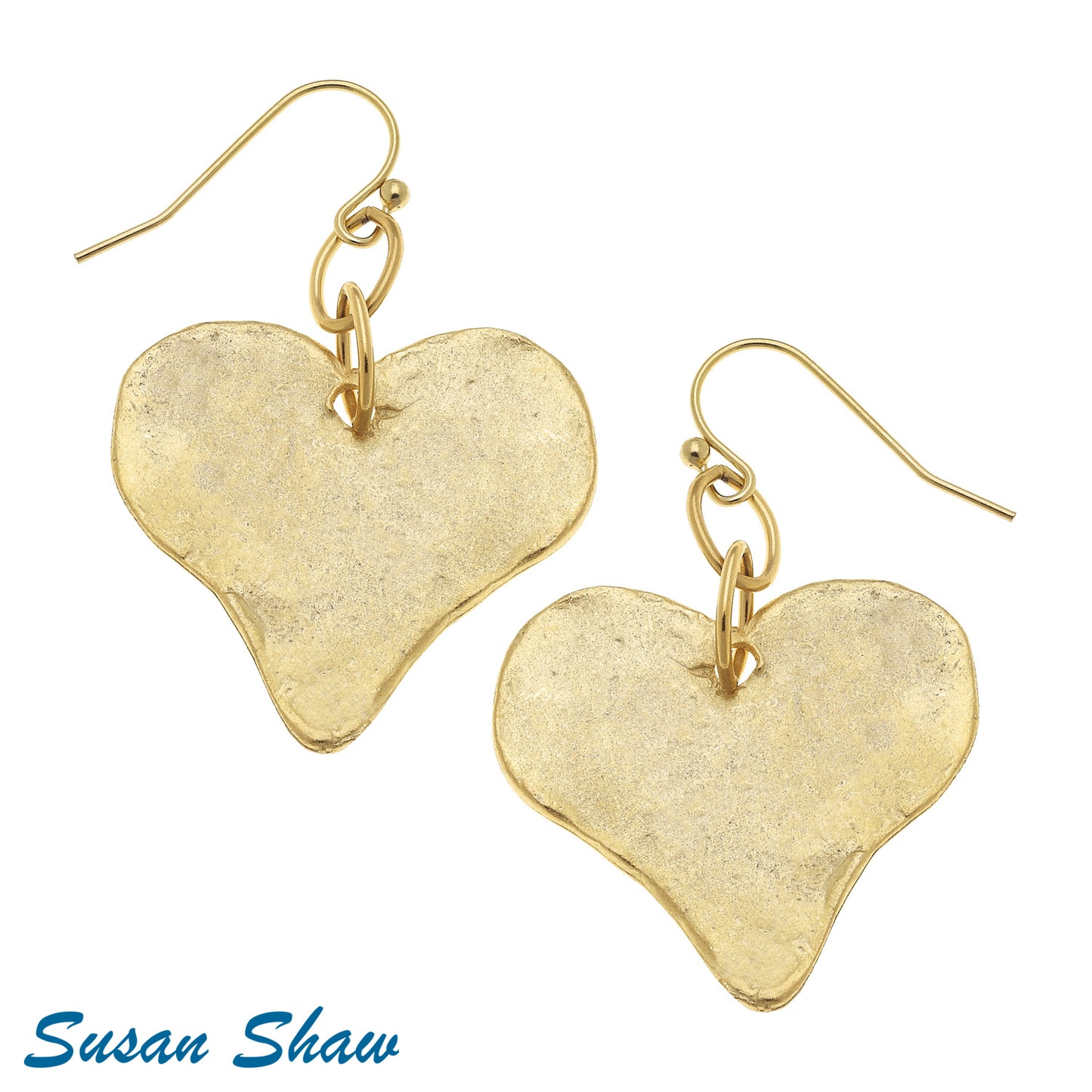 Gold Medium Heart Earring