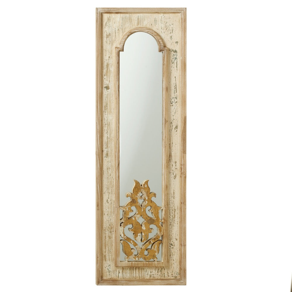 Natural Framed Arch Mirror