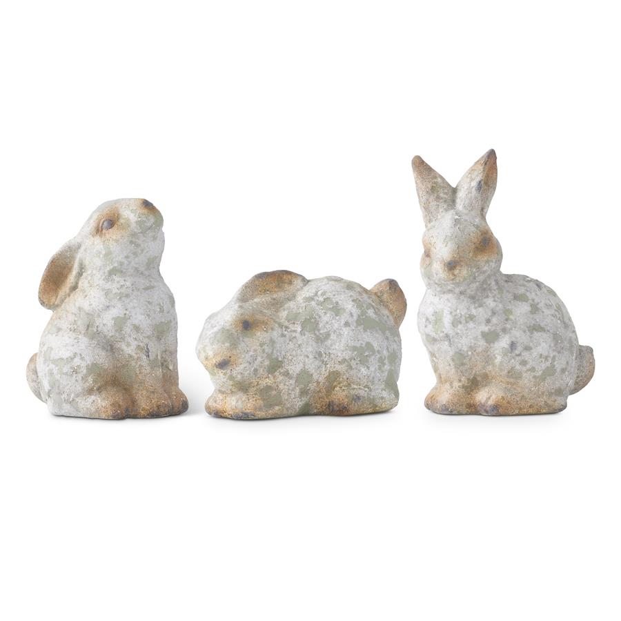 Assorted Patina Terracotta Bunnies