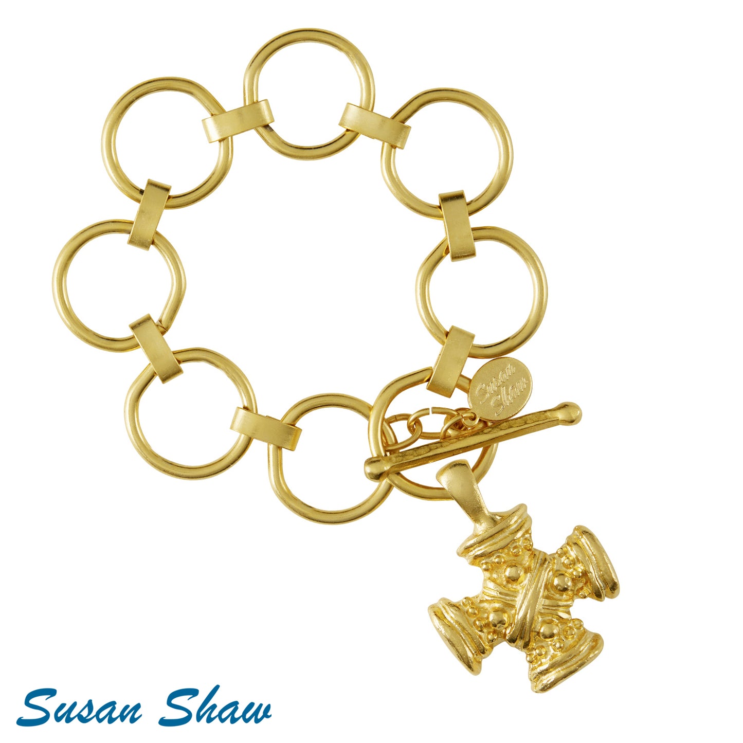 Gold Cross Bracelet