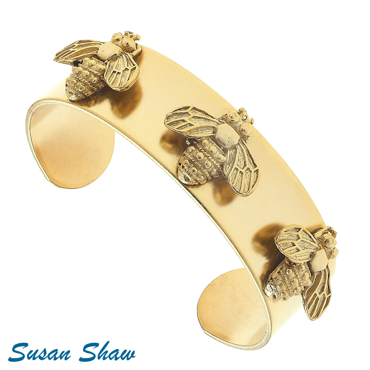 Gold Bee Cuff Bracelet