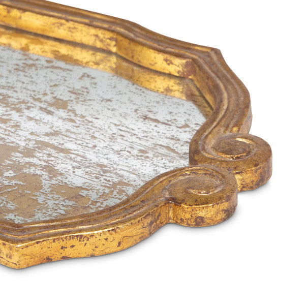 Eloise Antique Mirrored Tray, Large