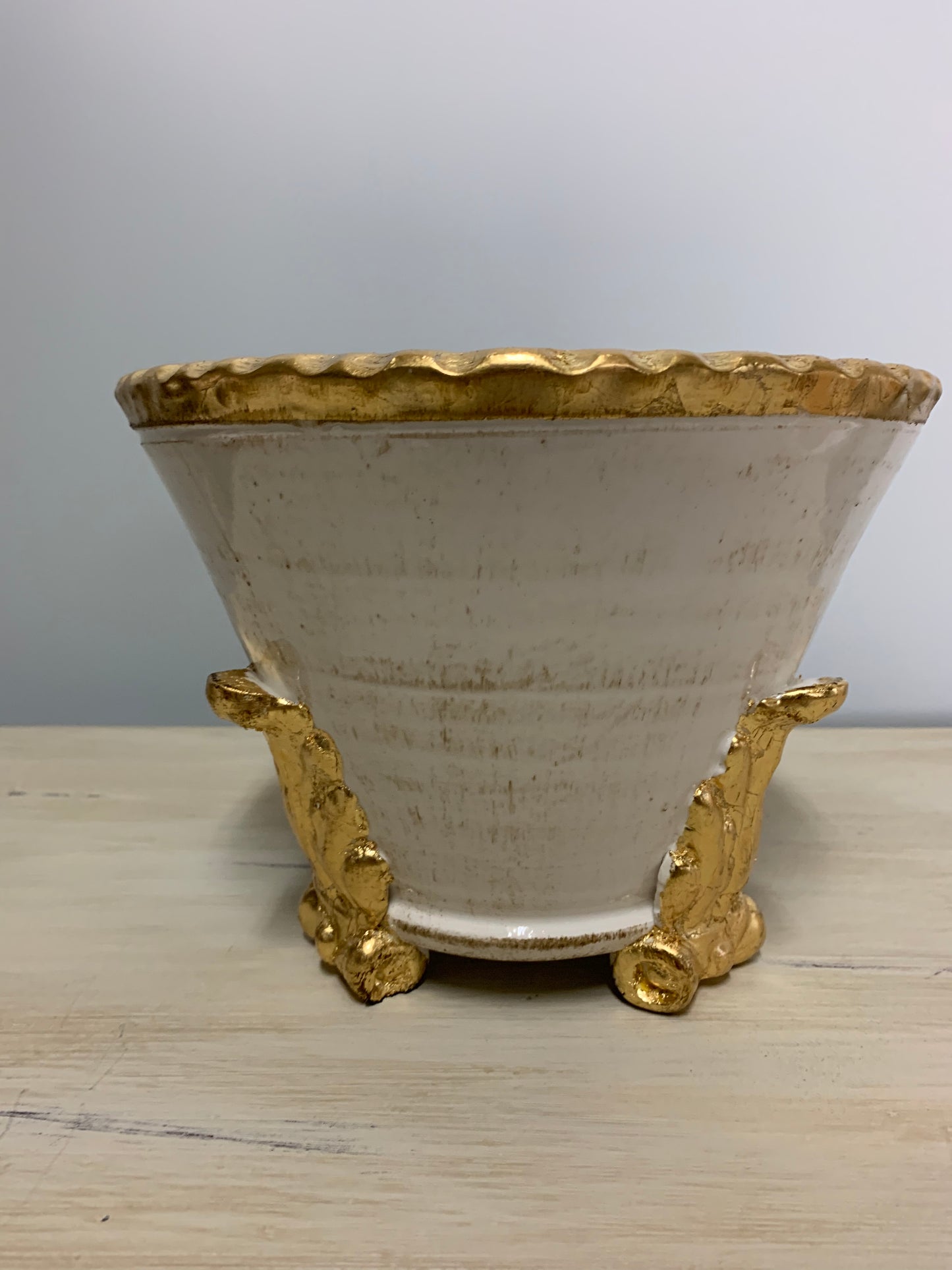 Roma Gold Acanthus Compote