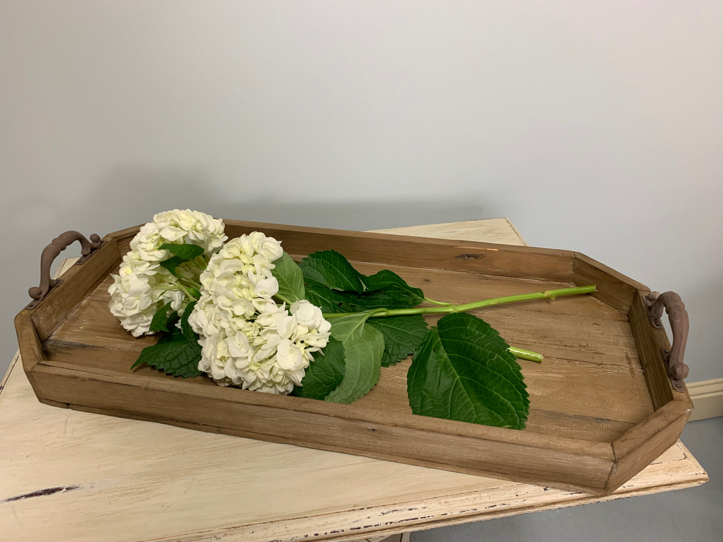 Wooden Octagonal Serving Tray