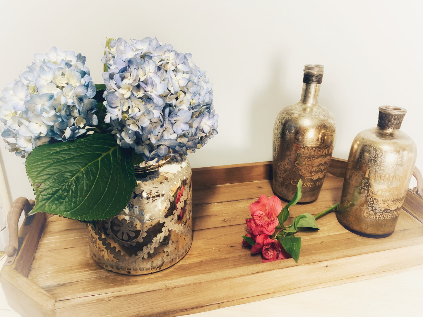 Wooden Octagonal Serving Tray