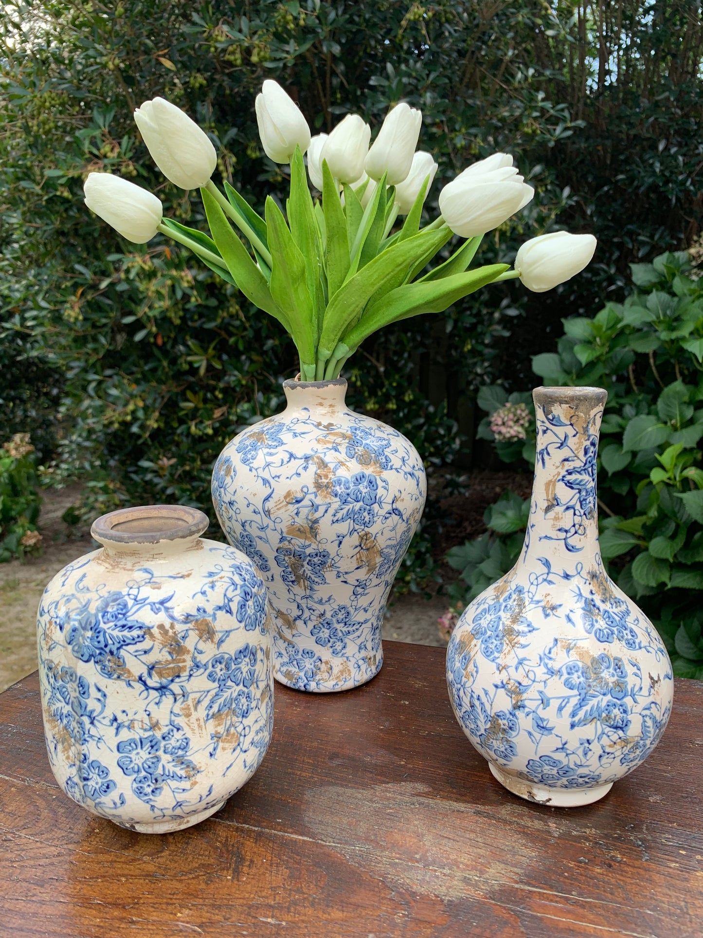 Blue and White Ceramic Vase