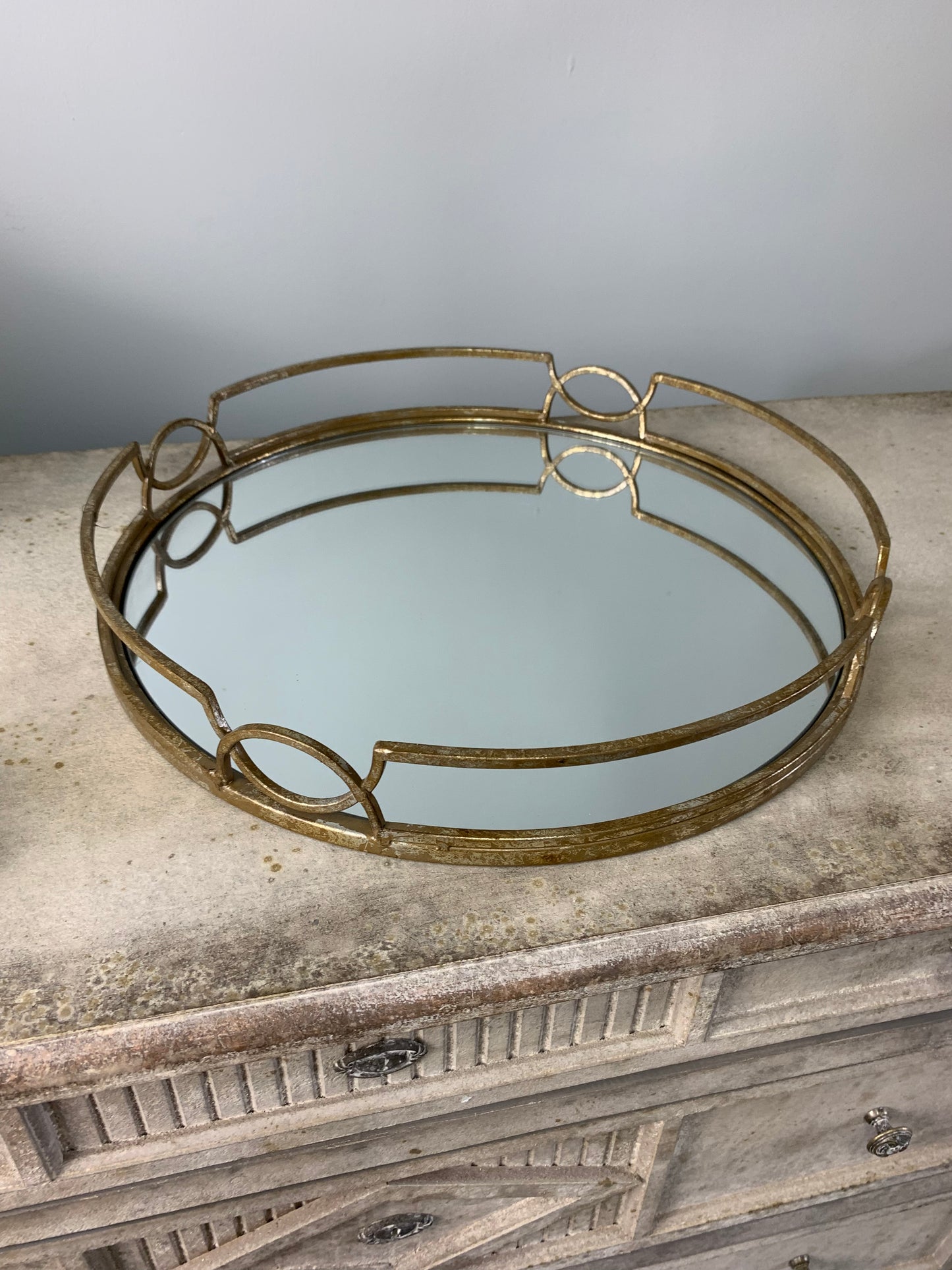 Madeline Mirrored Tray, Large