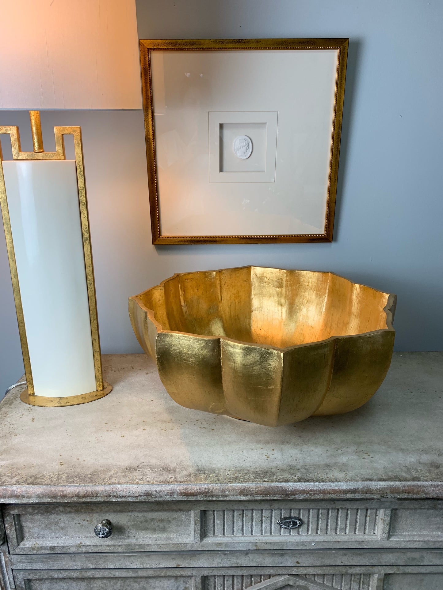 Breanne Gold Leaf Bowl