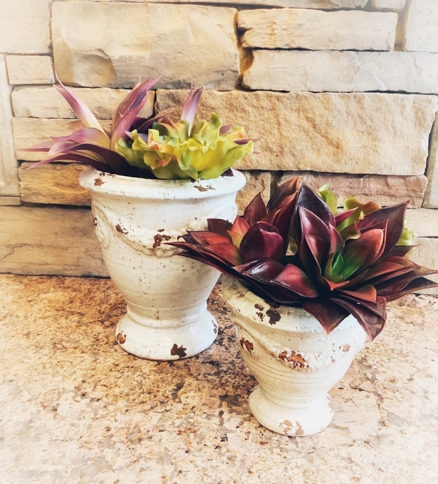 White Provencial-Style Urn, Small