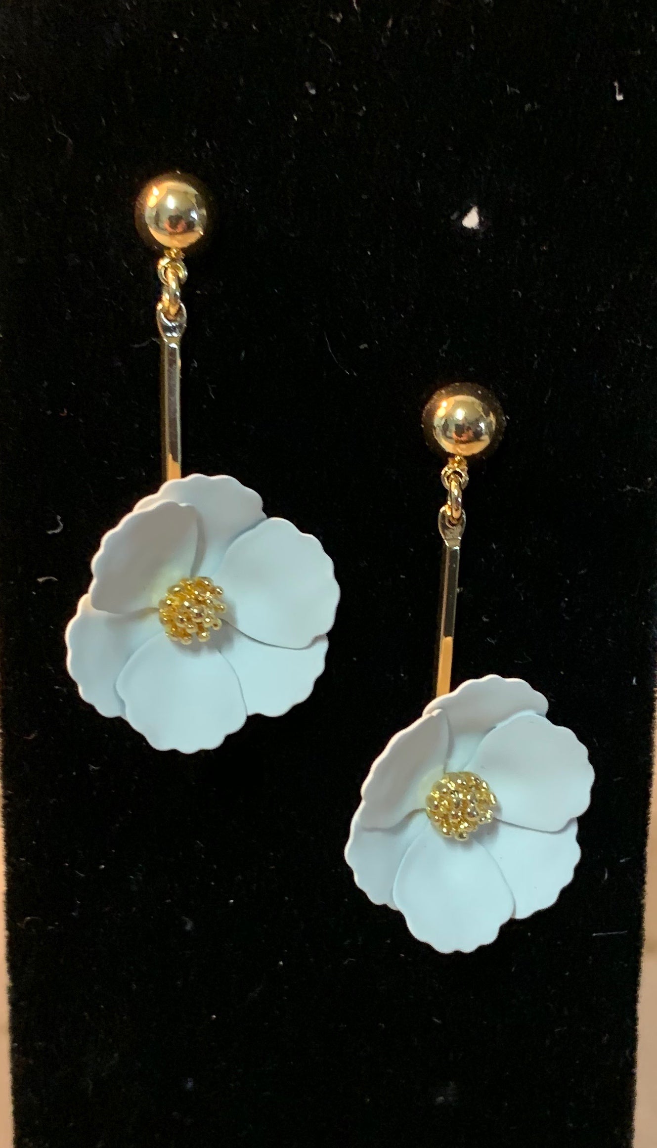 Metal Blossom Earrings