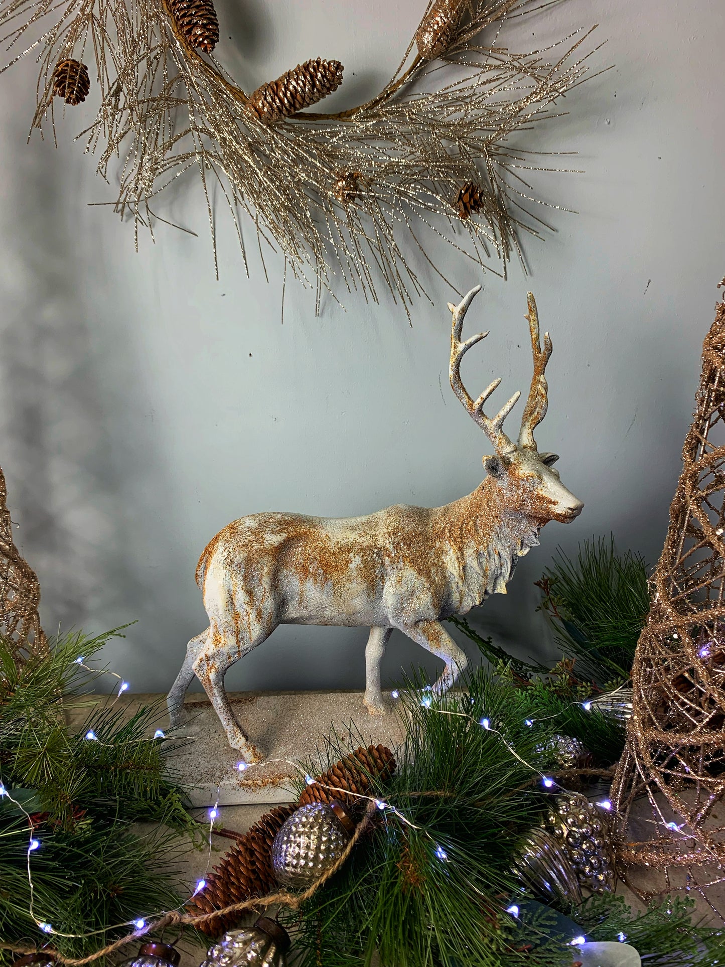 Glitter and Rust Deer