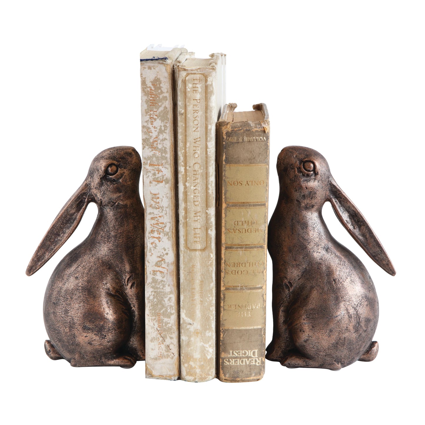 Resin Bunny Bookends