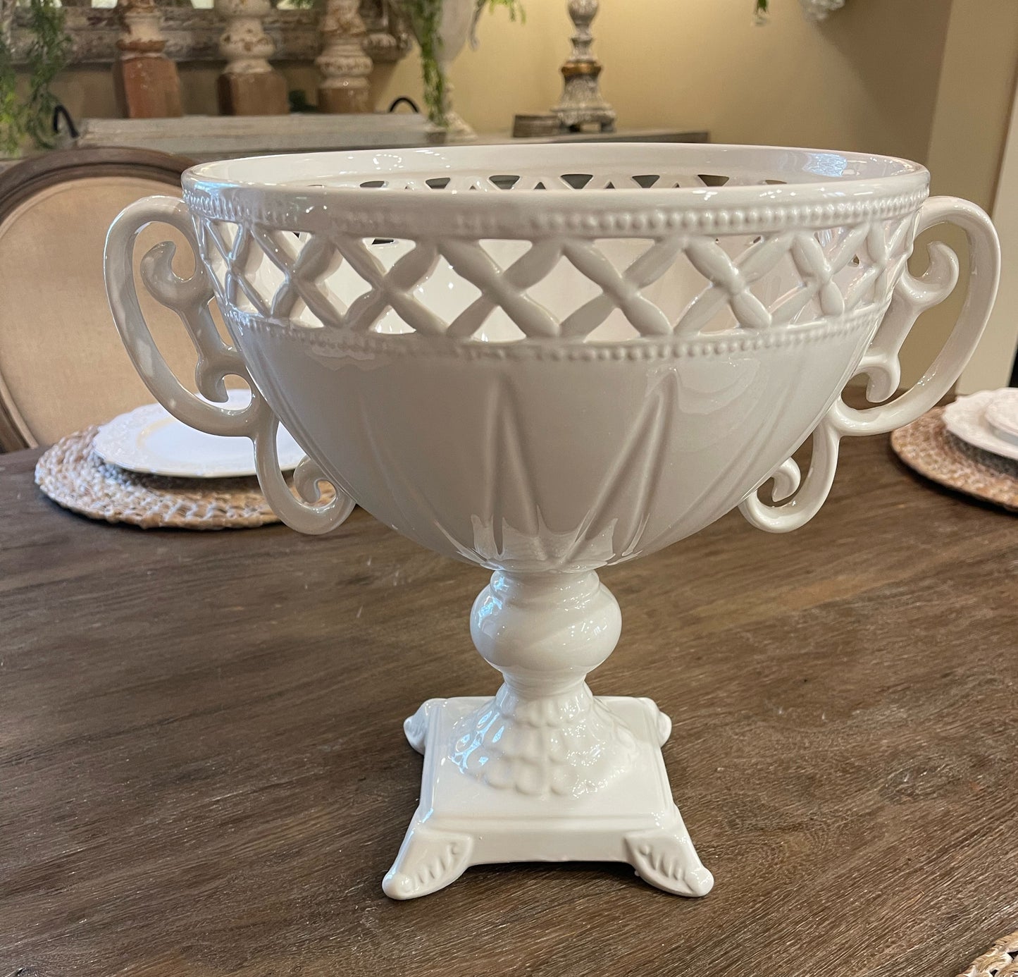 White ceramic Decorative Bowl