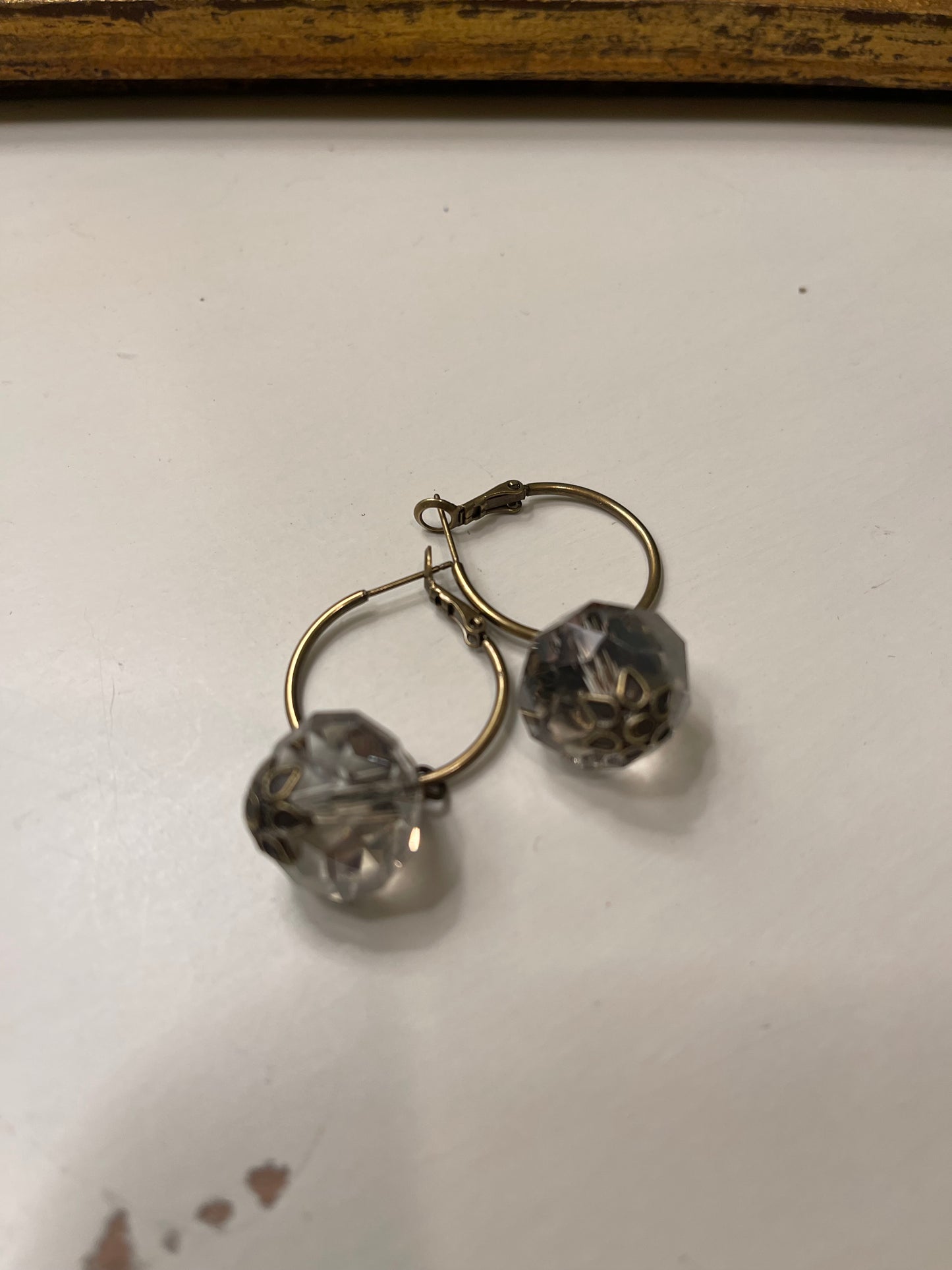 Grey Crystal Earrings