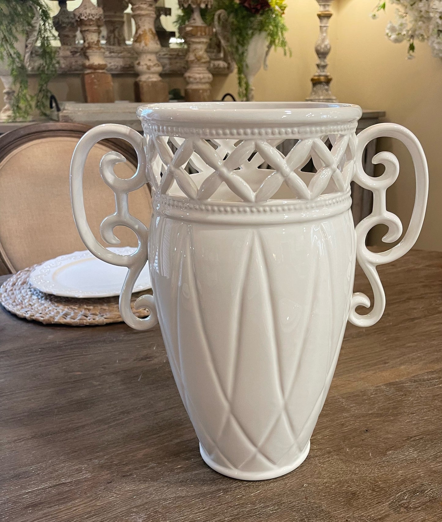 White Ceramic Vase