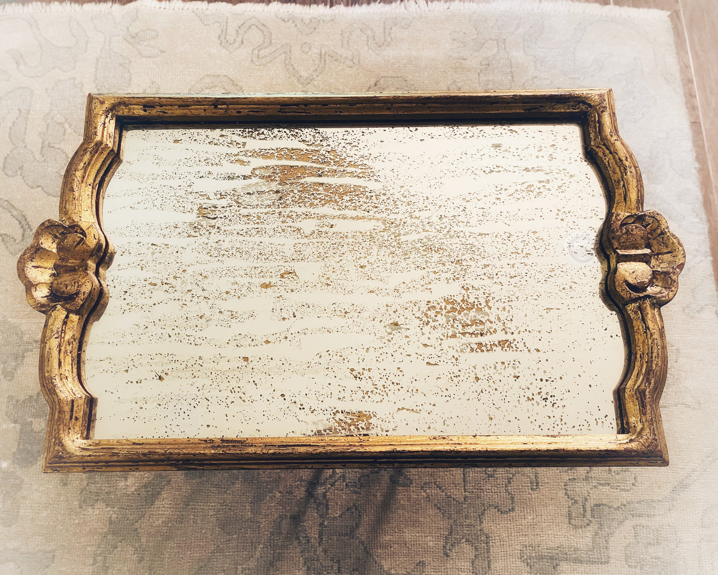 Antique Mirrored Tray